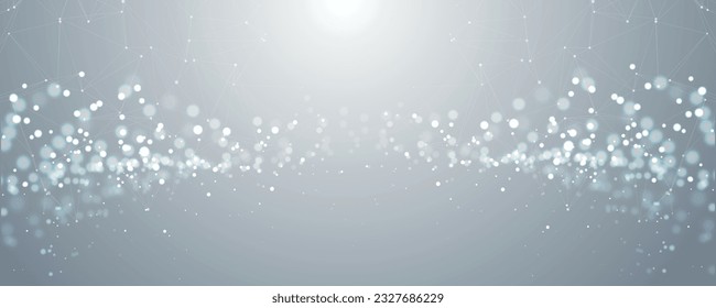 Abstract Technology Communication Network Background