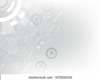 abstract technology computer futuristic concept.white vector background