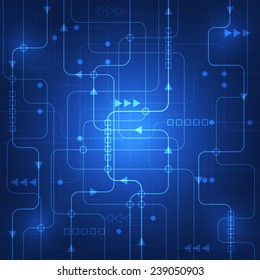 Abstract technology concept background. Beautiful colors