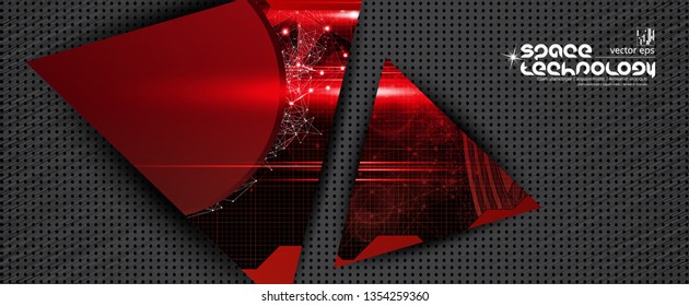 Abstract technology concept background ready for presentation, vector illustration