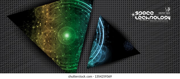 Abstract technology concept background ready for presentation, vector illustration
