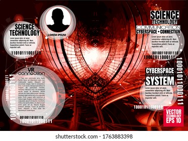 Abstract technology concept background ready for presentation, vector 3D illustration