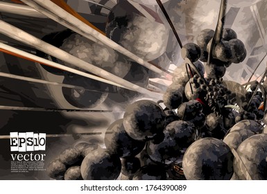 Abstract technology concept background ready for presentation, vector 3D illustration