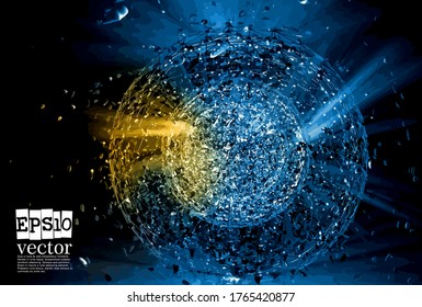 Abstract technology concept background ready for presentation, vector 3D illustration