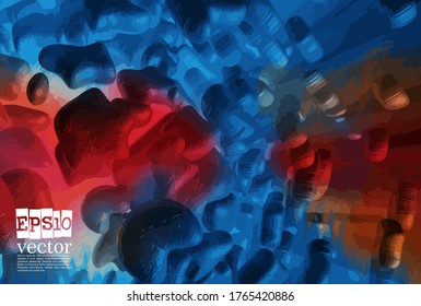 Antecedentes del concepto de tecnología abstracta listos para la presentación, ilustración vectorial 3D