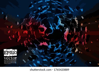Abstract technology concept background ready for presentation, vector 3D illustration