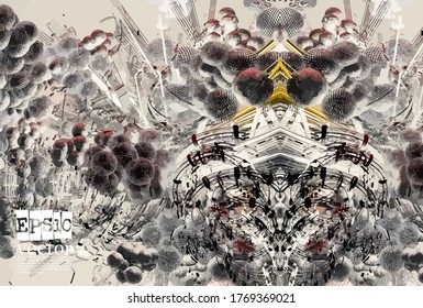 Abstract technology concept background ready for presentation, vector 3D illustration