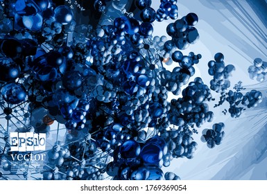 Abstract technology concept background ready for presentation, vector 3D illustration