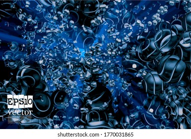 Abstract technology concept background ready for presentation, vector 3D illustration