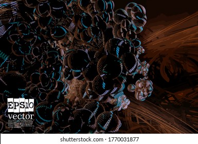 Abstract technology concept background ready for presentation, vector 3D illustration