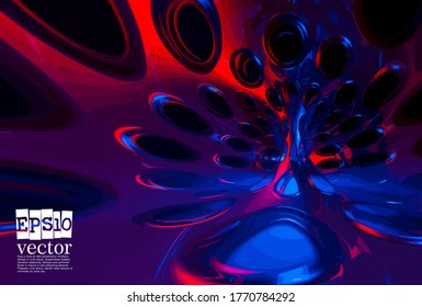 Abstract technology concept background ready for presentation, vector 3D illustration