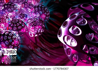 Abstract technology concept background ready for presentation, vector 3D illustration