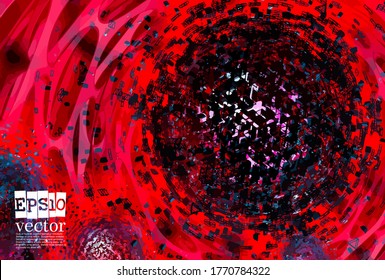 Abstract technology concept background ready for presentation, vector 3D illustration