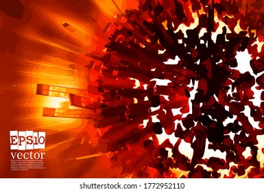 Abstract technology concept background ready for presentation, vector 3D illustration