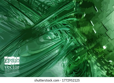 Abstract technology concept background ready for presentation, vector 3D illustration