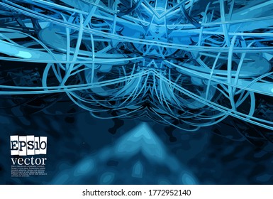 Abstract technology concept background ready for presentation, vector 3D illustration