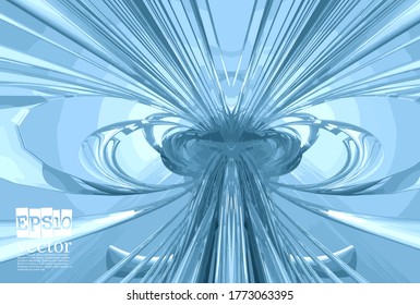 Abstract technology concept background ready for presentation, vector 3D illustration