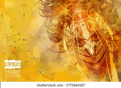 Antecedentes del concepto de tecnología abstracta listos para la presentación, ilustración vectorial 3D