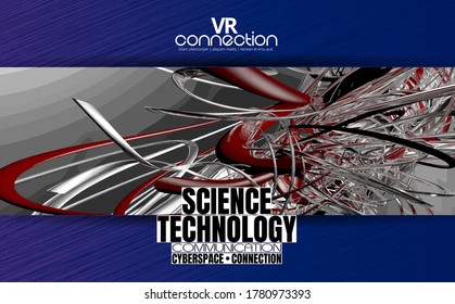 Resumo do conceito de tecnologia pronto para apresentação, ilustração 3D vetorial