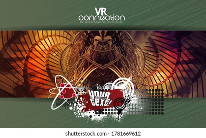 Abstract technology concept background ready for presentation, vector 3D illustration