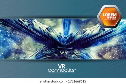 Abstract technology concept background ready for presentation, vector 3D illustration
