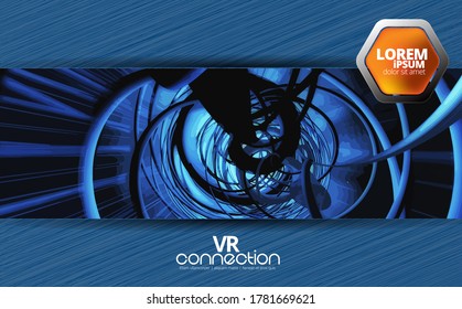 Abstract technology concept background ready for presentation, vector 3D illustration