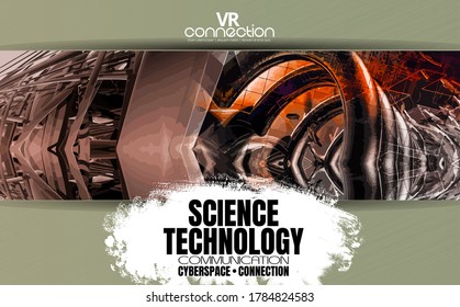 Abstract technology concept background ready for presentation, vector 3D illustration