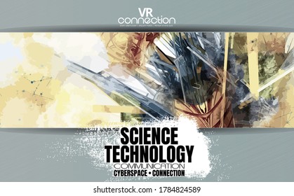 Abstract technology concept background ready for presentation, vector 3D illustration