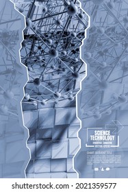 Abstract technology concept background ready for presentation, vector