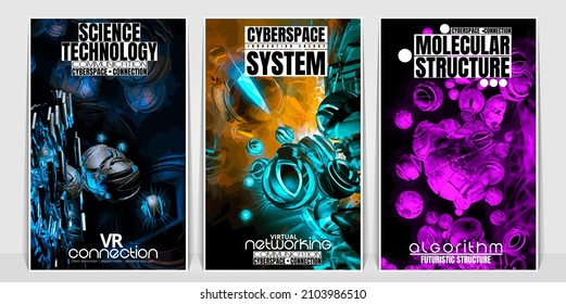Abstract technology concept background ready for presentation or poster, vector illustration