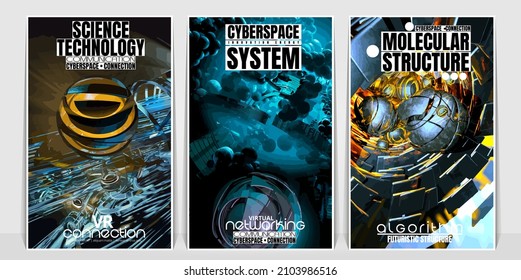 Abstract technology concept background ready for presentation or poster, vector illustration