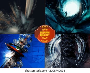 Abstract technology concept background ready for presentation or poster, vector illustration
