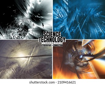 Abstract technology concept background ready for presentation, 3D illustration