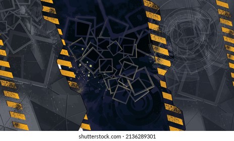 Abstract technology concept background ready for presentation or poster, vector illustration