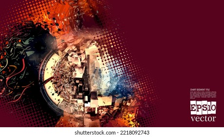 Abstract technology concept background ready for presentation or poster, vector illustration