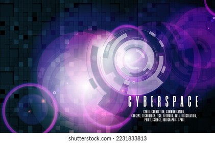 Abstract technology concept background ready for presentation or poster, vector illustration