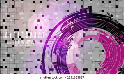 Abstract technology concept background ready for presentation or poster, vector illustration