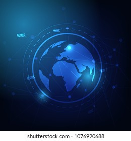 Abstract technology concept background, vector illustrator