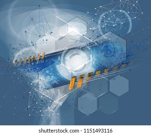 Abstract technology concept background, vector illustration