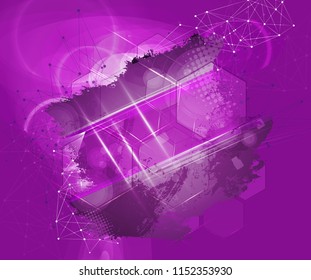 Abstract technology concept background, vector illustration
