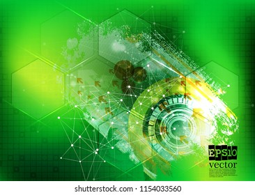 Abstract technology concept background, vector illustration