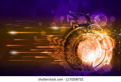 Abstract technology concept background, vector illustration