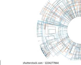 Abstract technology concept background. Vector illustration