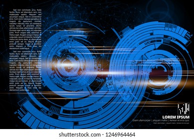 Abstract technology concept background, vector illustration