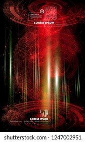 Abstract technology concept background, vector illustration