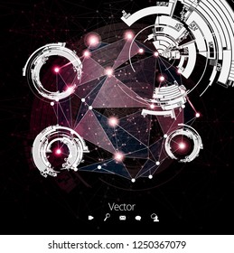 Abstract technology concept background, vector illustration