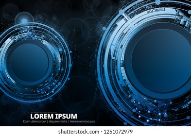 Abstract technology concept background, vector illustration