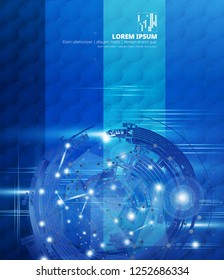 Abstract technology concept background, vector illustration