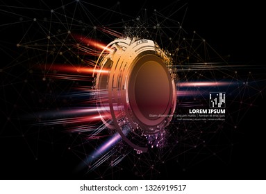 Abstract technology concept background, vector illustration