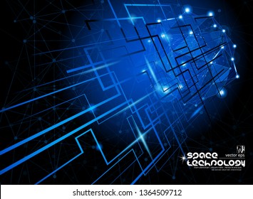 Abstract technology concept background, vector illustration